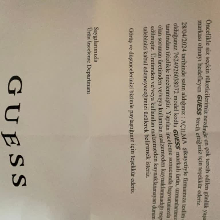 Boyner Guess Sneaker İnceleme Red Sonucu