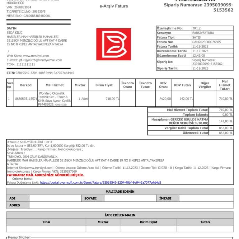 Parex Wondero Yedek Teleskopik Sap Satışı Yapmıyor.
