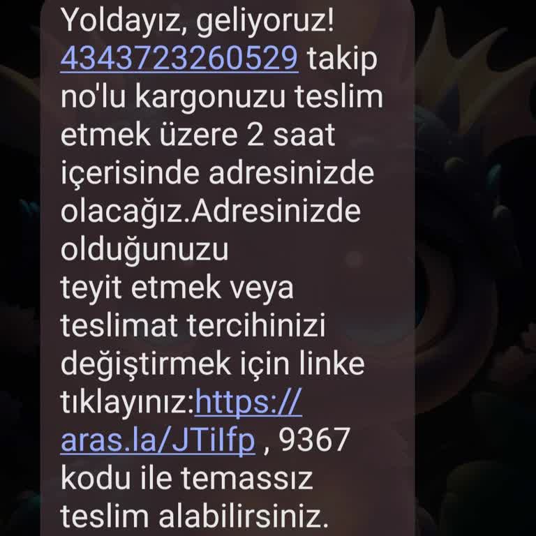 Aras Kargo Teslimat Yapmadı!