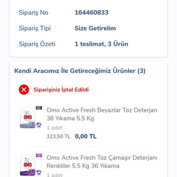 Carrefour SA Kampanyadan Ürün Aldım 3 Gün Bekledim Kendi Kendiliğine İptal Ettiler