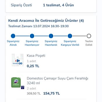 Carrefour SA Ürünlerimi Zamanında Teslim Etmedi!