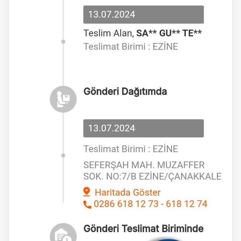 MNG Kargo Gönderi Kime Teslim Edildi Bilinmiyor.