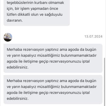 Agoda Dolu Otele Oda Satmış Ve Ücret İadesi Talebi
