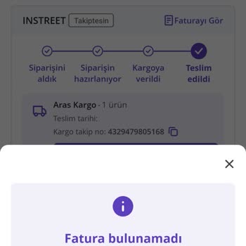 In Street İade Ürün Mağazaya Ulaşmadı Yalanı