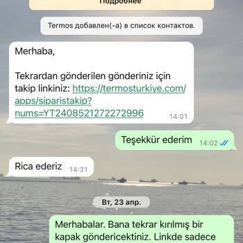 Termos Türkiye Uzun Süreli Bekleyiş Ve Kırık Ürün Sorunu