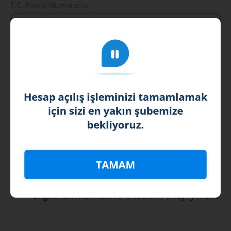 Denizbank Mobil Yeni Müşteri Olamıyorum.