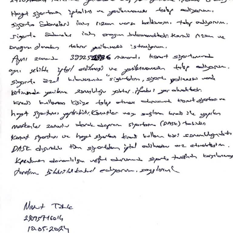 Ziraat Bankası Hayat Sigortamı İptal Etmeme İzin Vermiyor