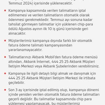Akbank'ın Taahhüt Edilen Chip Parayı Ödememesi