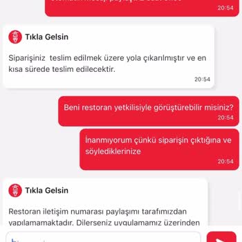 Tıkla Gelsin Burger King Siparişimi 5 Saatte Hala Getirmedi. Temsilciler Yalancı!