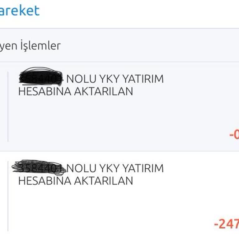 Yapı Kredi Yatırım Hesabı Para Kesintisi