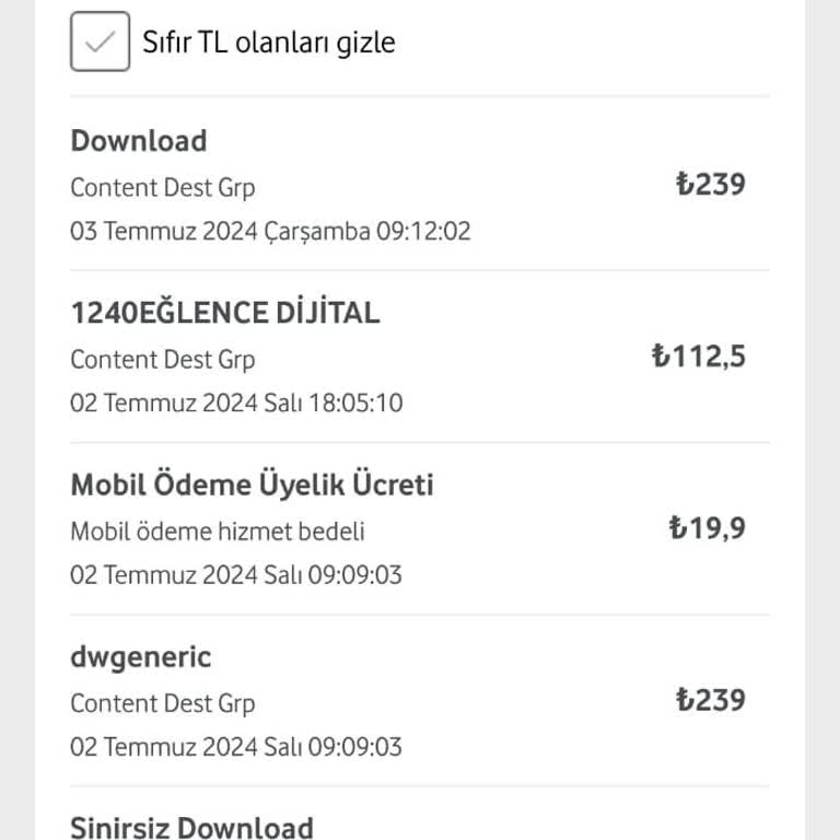 Concent Dest Grup, Vodafone Yoluyla Haksız Kazanç Elde Ediyor.