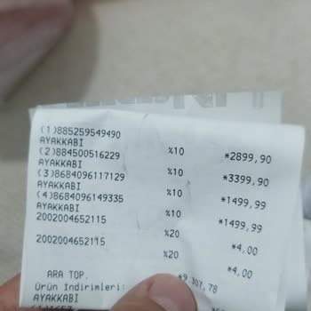 FLO'ya Bağlı In Street Mağazasında Etiket İle Kasa Fiyatının Uyuşmaması