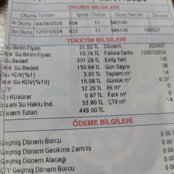 İBB - İstanbul Büyükşehir Belediyesi Su Faturası Fazla Geldi