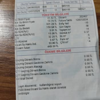 İBB - İstanbul Büyükşehir Belediyesi Su Faturası Fazla Geldi