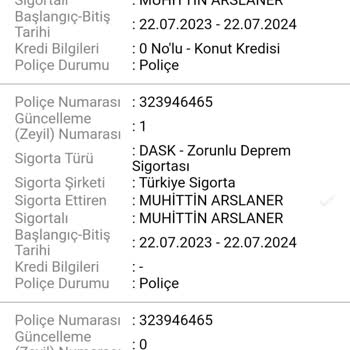 VakıfBank SarıPanjur Konut Sigortası Ve DASK Deprem Sigortası İptal Ve İadesi