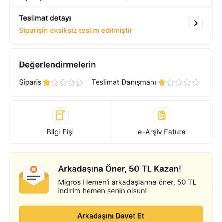 Migros Sanal Markete Ulaşamıyorum
