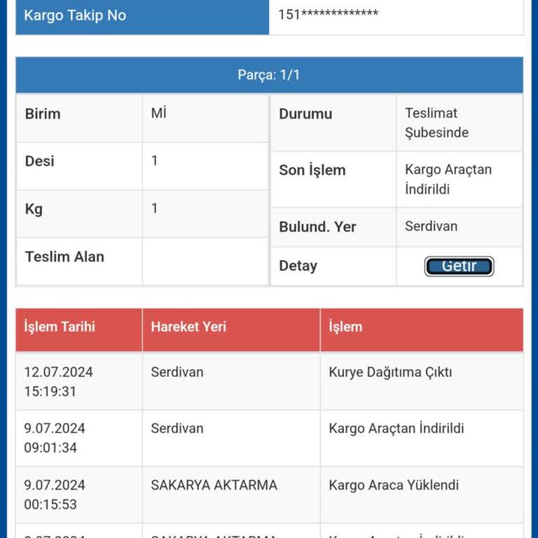 Serdivan Sürat Kargo Dağıtım Yapması İçin Hep Aramak Zorunda Kalıyorum