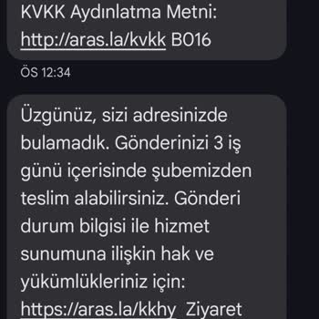 Aras Kargo Kargomu Vermeden Gitti