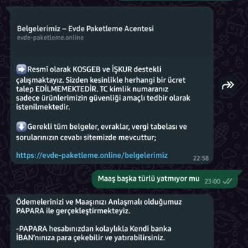 İŞKUR Evde Paketleme Acentesi