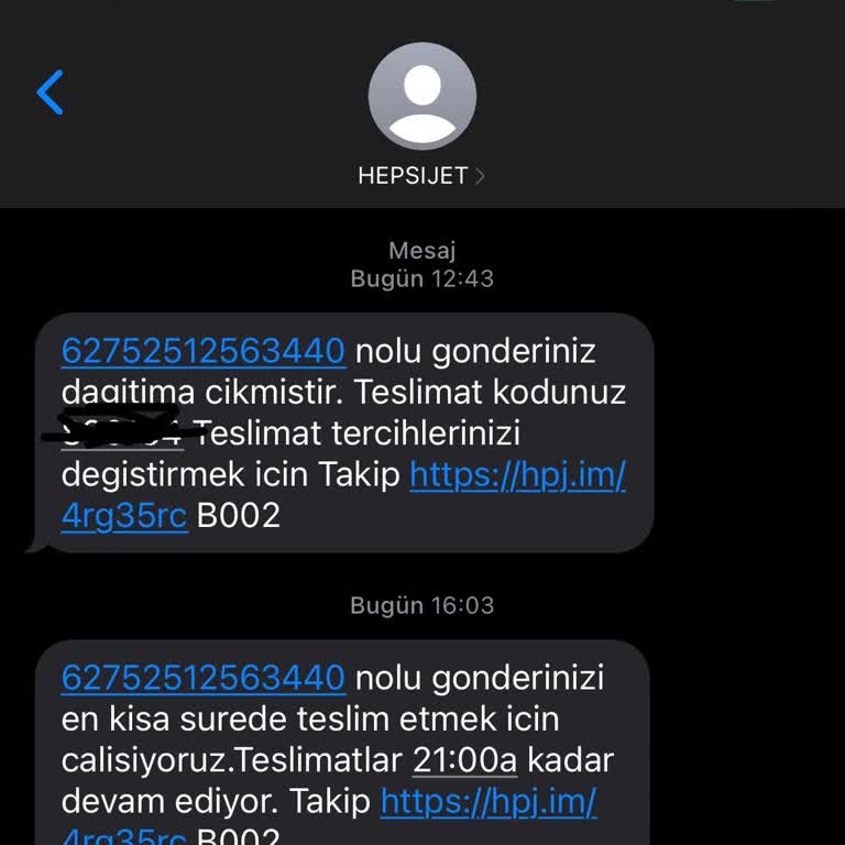 Hepsijet Kargo Malzeme Teslim Edememe