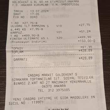 Çağdaş Market Bozulmuş Ürün Satışı