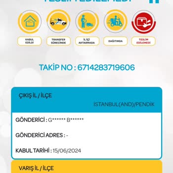 PTT Kargo Adreste Yok Bahanesi Teslim Edilmedi