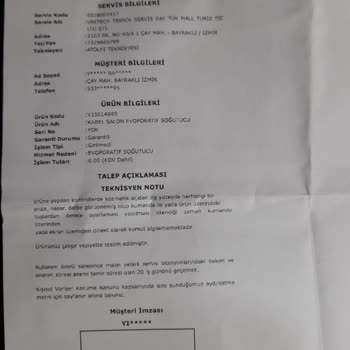 Koçtaş Kabel Marka Soğutucu İade Şikayeti