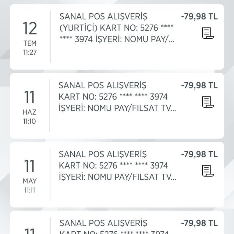 Nomu Pay Fılsat TV İznim Olmadan Para Çekiyor