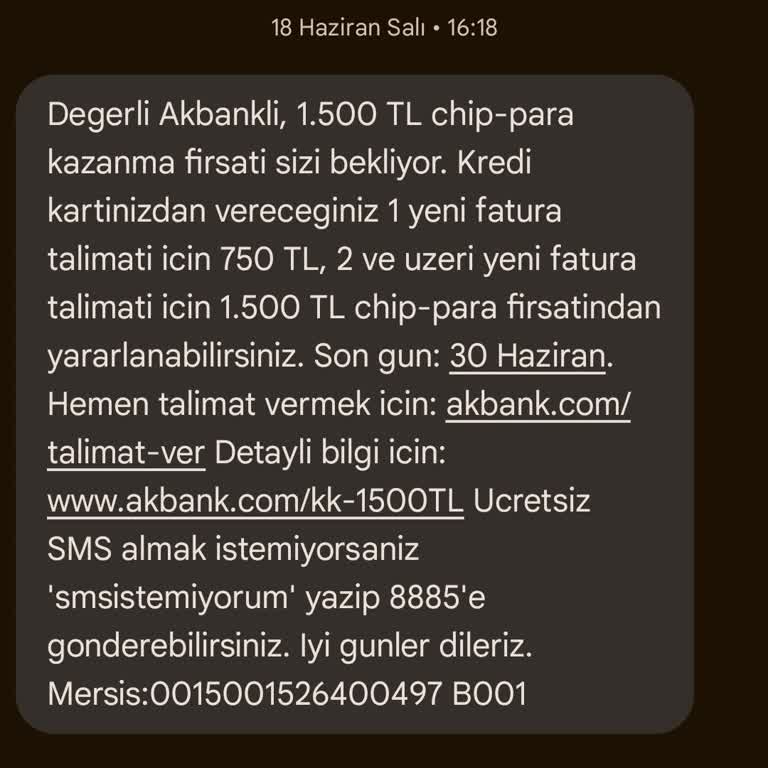 Akbank Kampanya Katılmama Rağmen Chip Paramı Yüklemedi