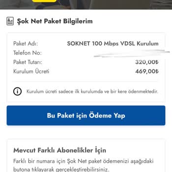 ORIS Telekom Alfa İletişim-şok Market İnternetinin Anlaşma Dışı Fazla Ücret Alması