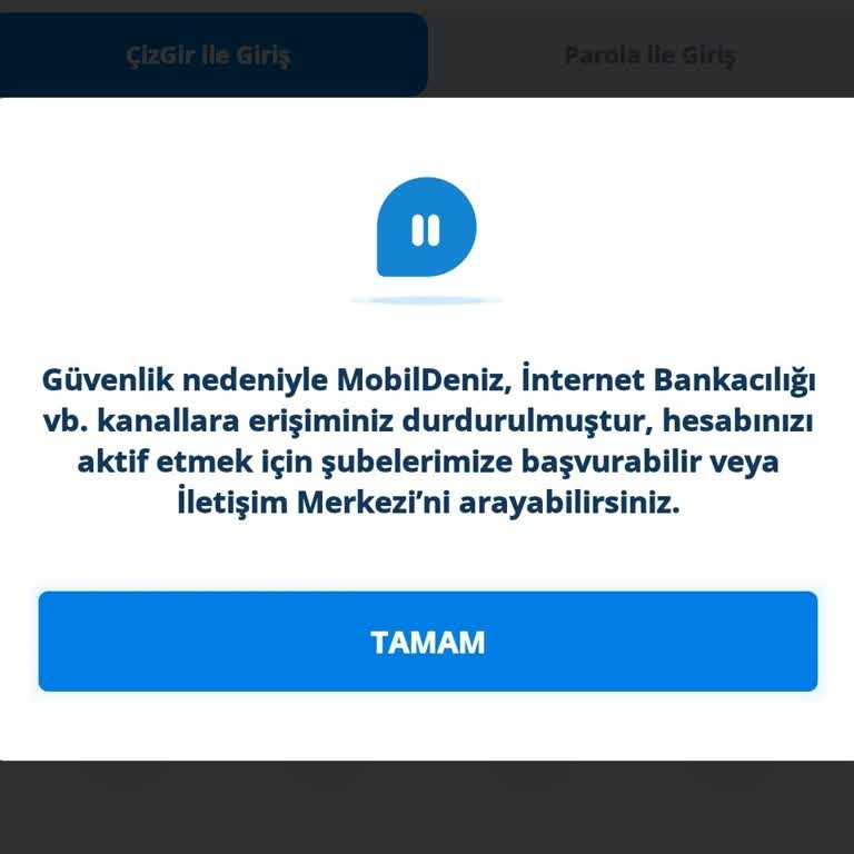 Denizbank Kafasına Göre Güvenlik Sebep Uydurarak Hesaba Bloke Koyması