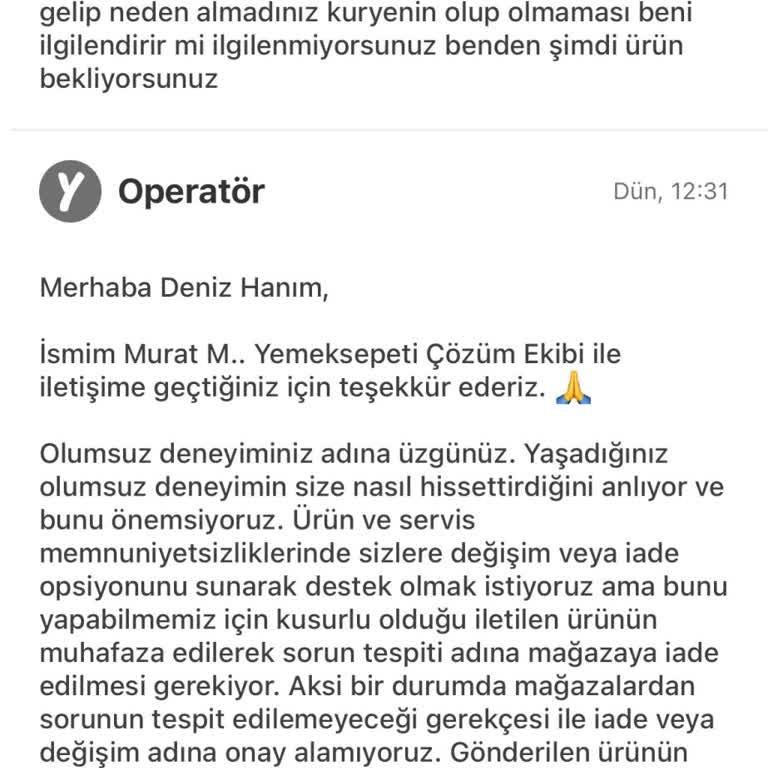 Yemek Sepeti Burger King Kimse İlgilenmiyor