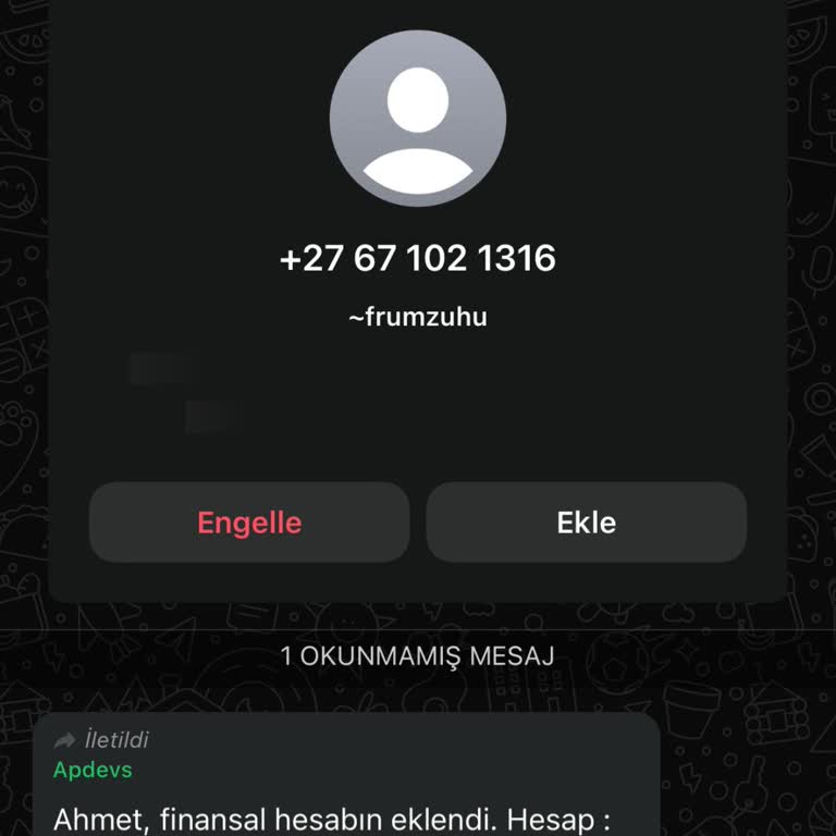 WhatsApp Kesinlikle Sorumluluk Kabul Etmiyorum