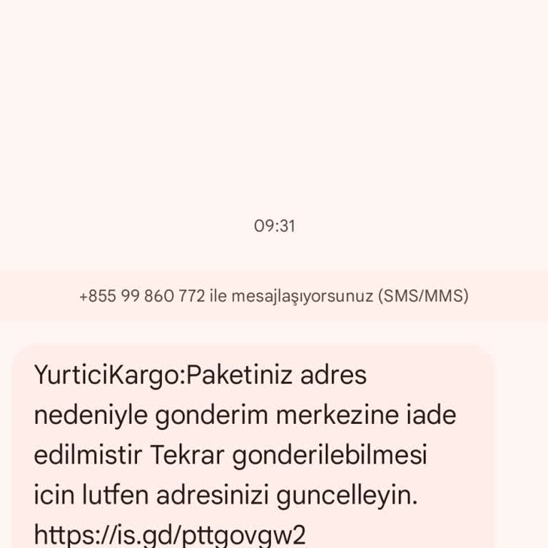 Kargo Yanlış Gönderilen Kargo Mesajları Hakkında Şikayet