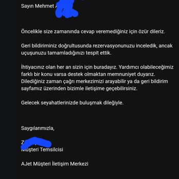 Ajet İle Bilet Bilgilerinde Büyük Hata Ve İlgisizlik!