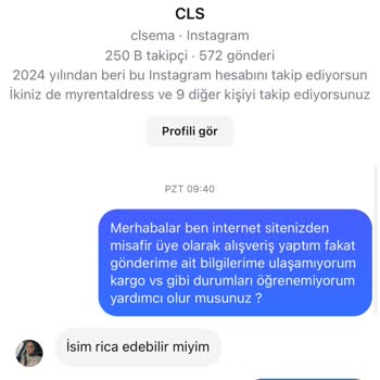 Clsema Ürünümü Günlerdir Göndermiyor Ve Mesajlara İlgisiz