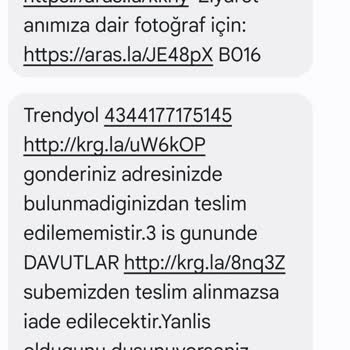 Aras Kargo Paketimi Teslim Etmedi