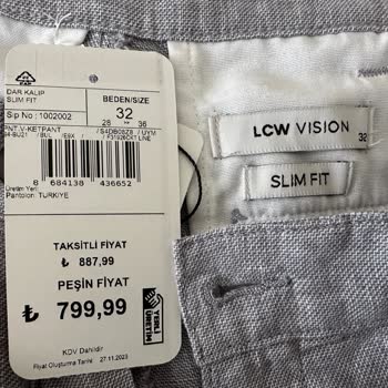 LCW Etiket Fiyat Farkı