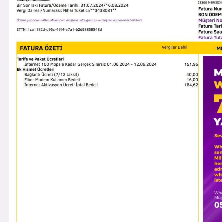 Millenicom Söz Verdiği Hızı Ve Hizmeti Sağlamıyor