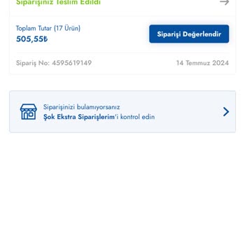 Şok Marketler Siparişim Teslim Edildi Gözüküyor Ama Hiçbir Şekilde Bana Ulaşmadı