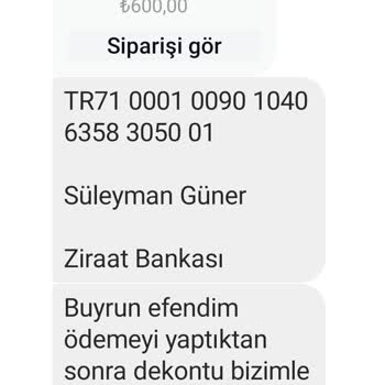 Zend Giyim (zendgiyim_) Zend Giyim Ürün İadesi