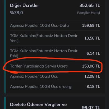 Türk Telekom Haksız Kazanç/ Yurt Dışı Kullanım Gösterme