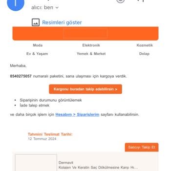 Dermavit Collagen Yanlış Ürün Gönderimi Ve Mağduriyet
