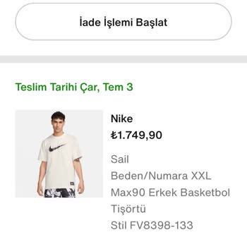 Nike Ürünümü 6 Temmuzdan Beri Bekletiyor Göndermedi