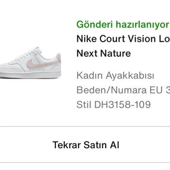 Nike Sipariş Kargoya Verilmedi