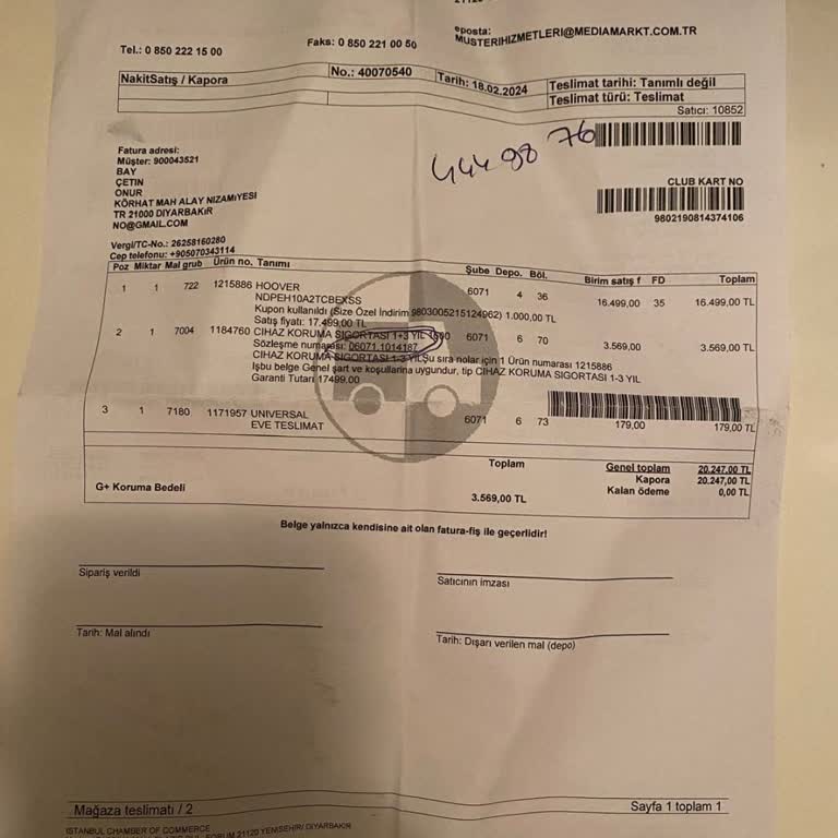 Media Markt Kasko Hizmeti Ve Teknik Servis Sorunları