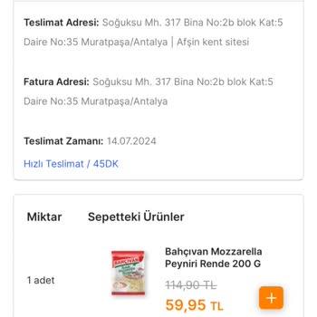 Migros Sanal Market Sipariş Teslimat