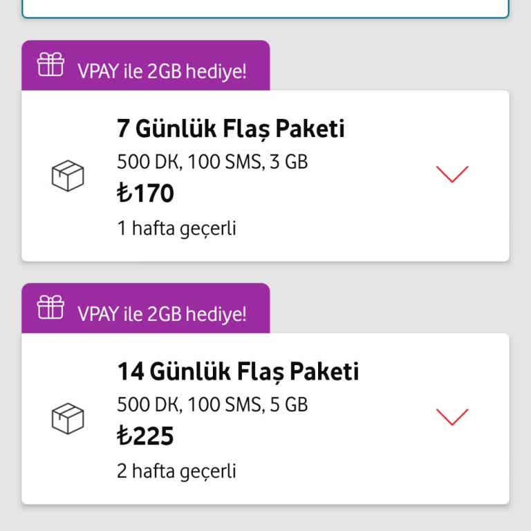 Vodafone Uygun Tarife Yok