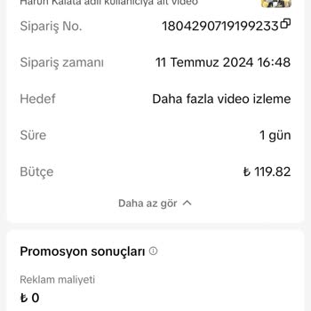 TikTok Jeton İadesi Yapmıyor İade Talep Ediyorum