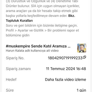 TikTok Jeton İadesi Yapmıyor İade Talep Ediyorum